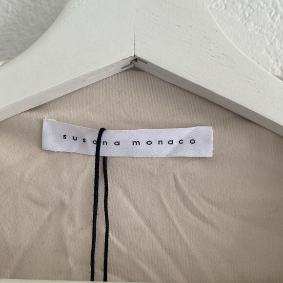 Susana Monaco Blanched Almond Ruched Gathered Long Maxi Dress - Picture 5 of 10